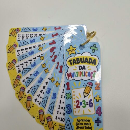 Mini Chaveiro Tabuada da Multiplicação